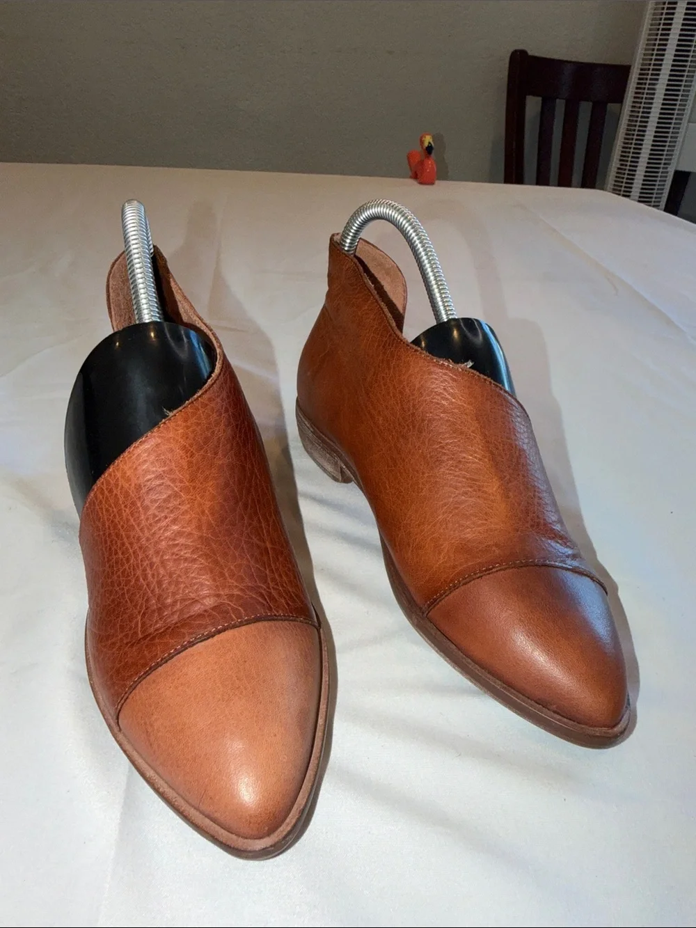 New Free People Women's Royale Flat Pointed Toe Shoes Whiskey Size 35 US 4-4.5